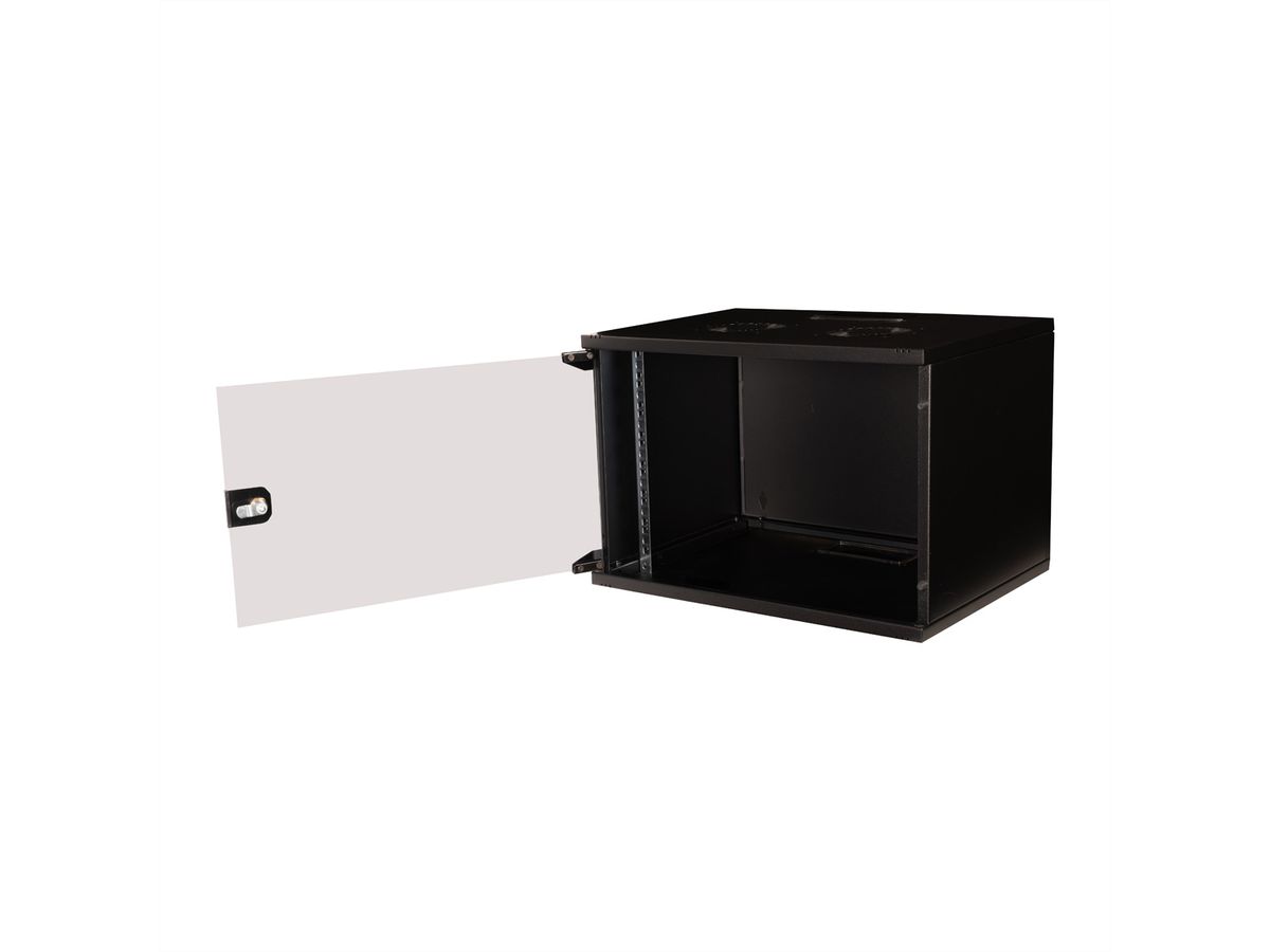 ROLINE 19-inch wandbehuizing Basic 7 U, 540x400 BxD Bouwpakket zwart