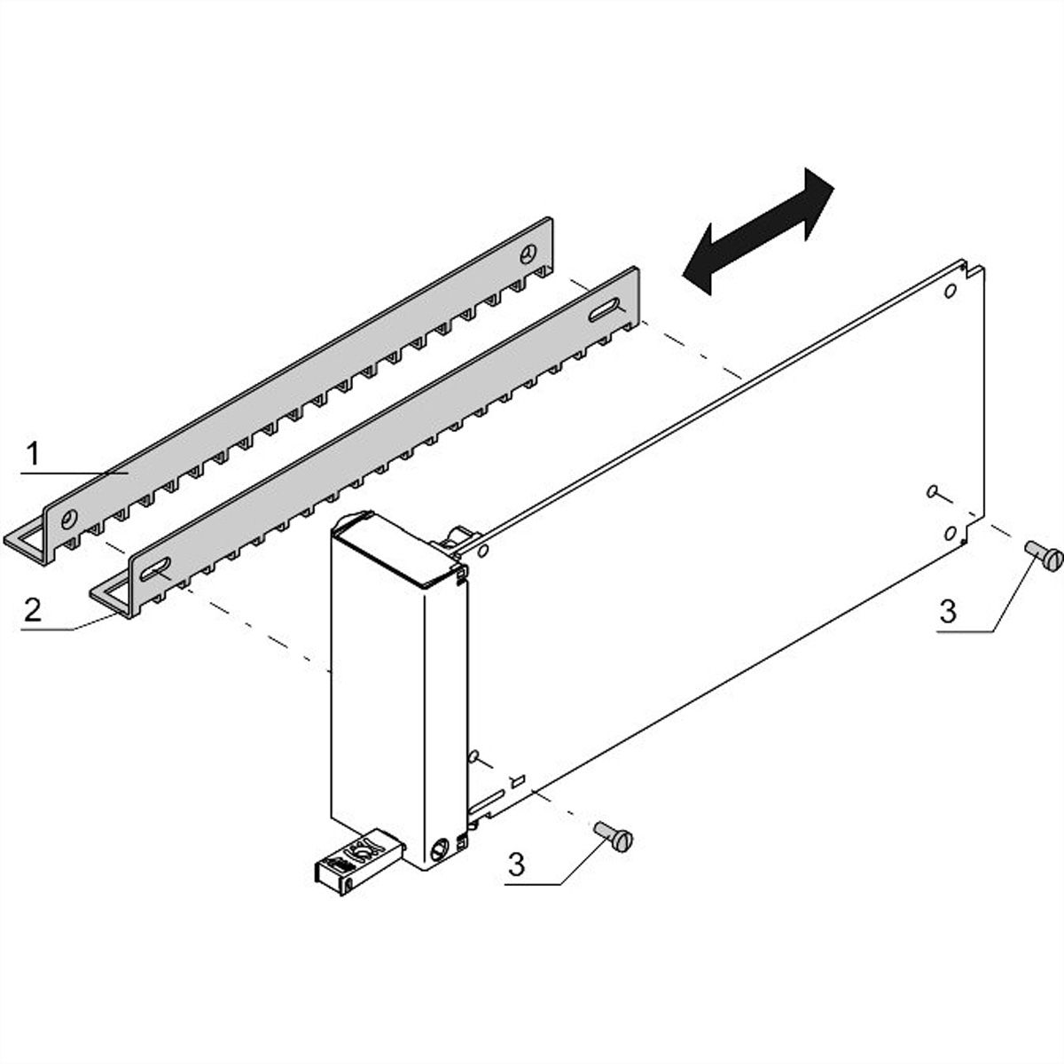 SCHROFF Air Baffle for AMC Filler Modules, Compact