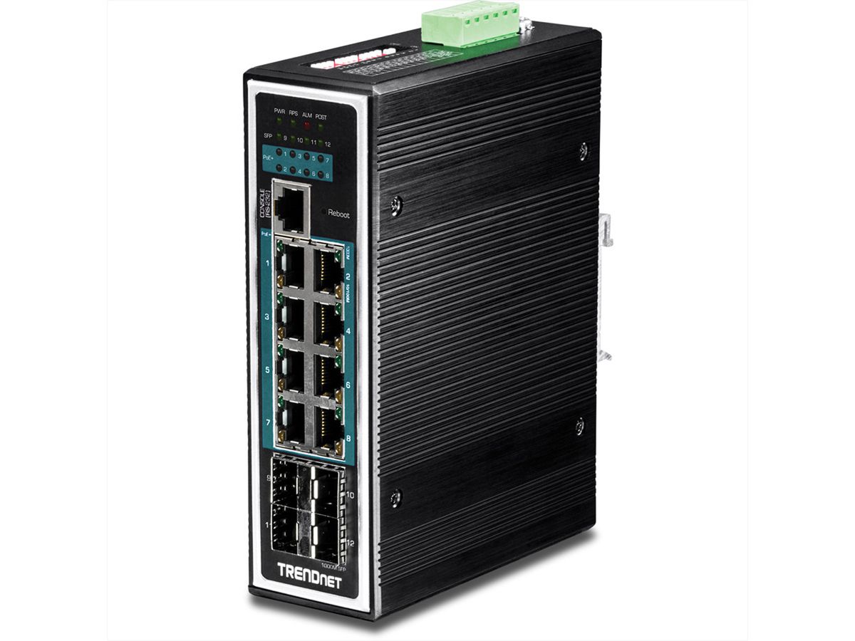 TRENDnet TI-PG1284i 12 Port Rail Switch