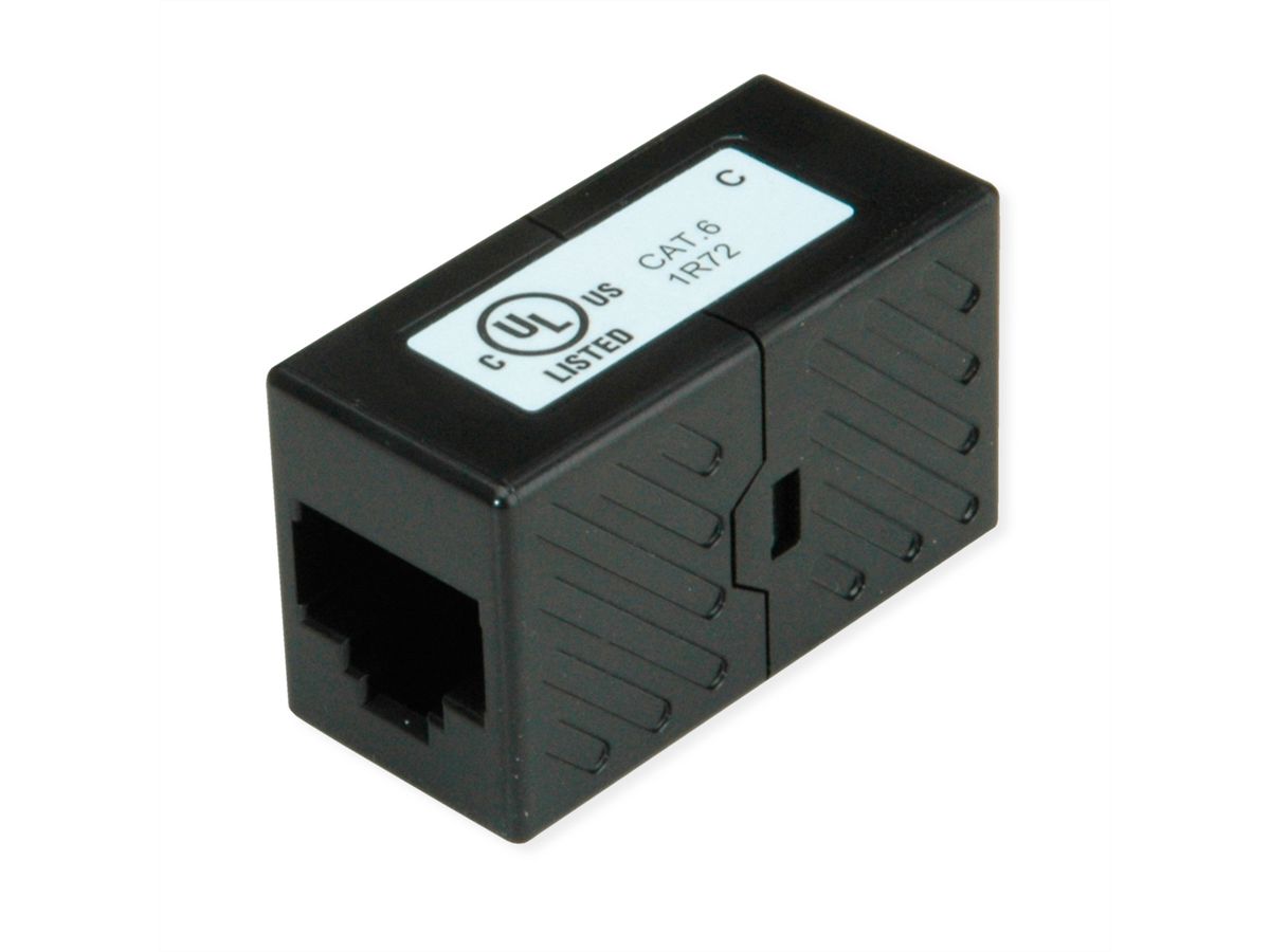 ROLINE RJ45 Koppelstuk, onafgeschermd, Cat.6 (Class E), Verpakking van 25 stuks