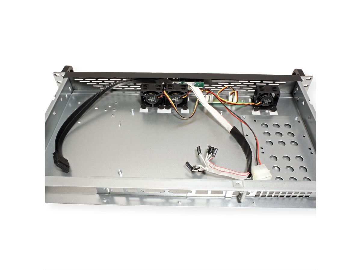 VALUE 19" Industrial Rack-Mount Server Chassis, 1UH, black