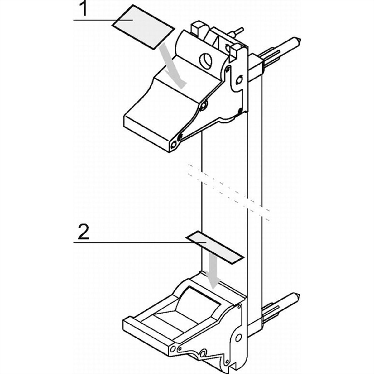 SCHROFF Insteekmodule etiketstrook voor IEL handgreep, vel met 320 stuks. 19 x 4,8 mm