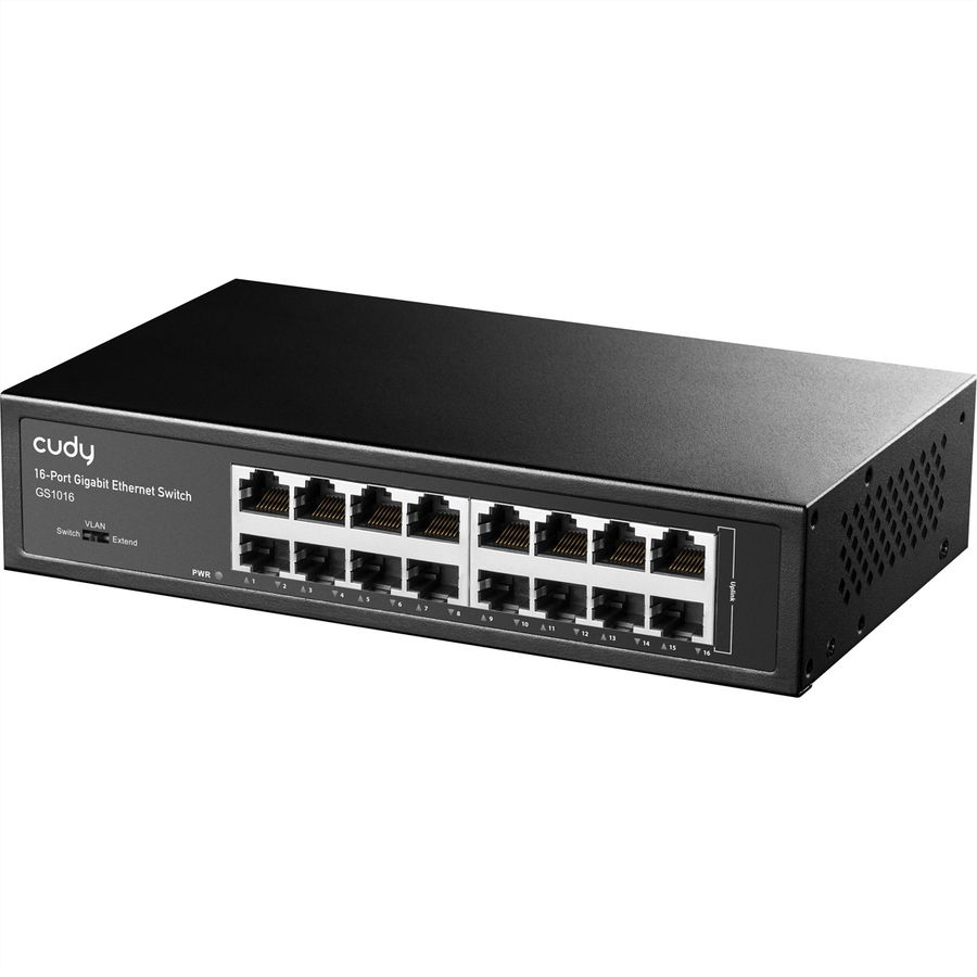 CUDY GS1016 16-poorts Gigabit Metalen Switch