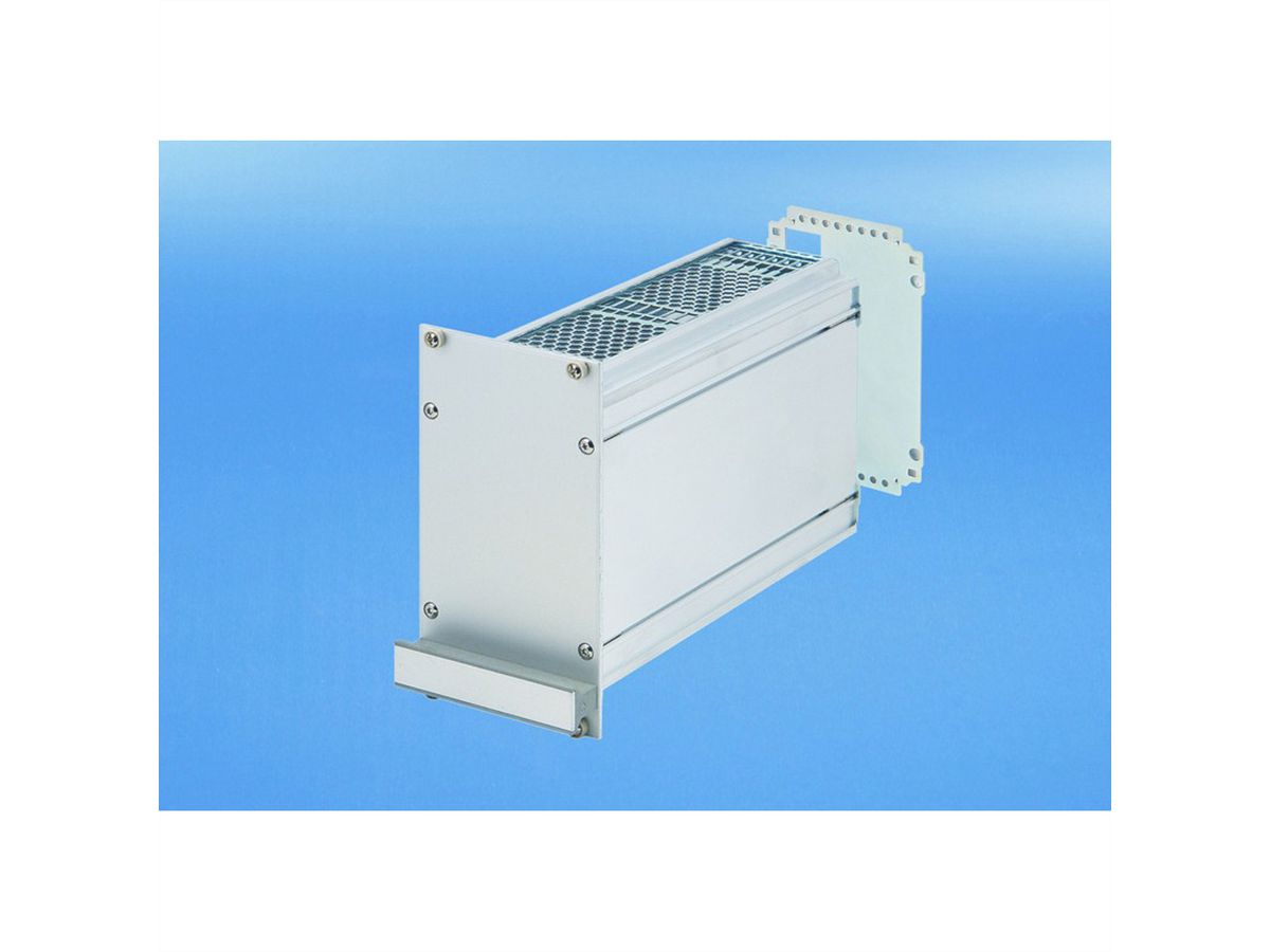 SCHROFF Frame Type Plug-In Unit PRO Kit, Perforated Covers, 1 Connector, 3 U, 42 HP, 227 mm