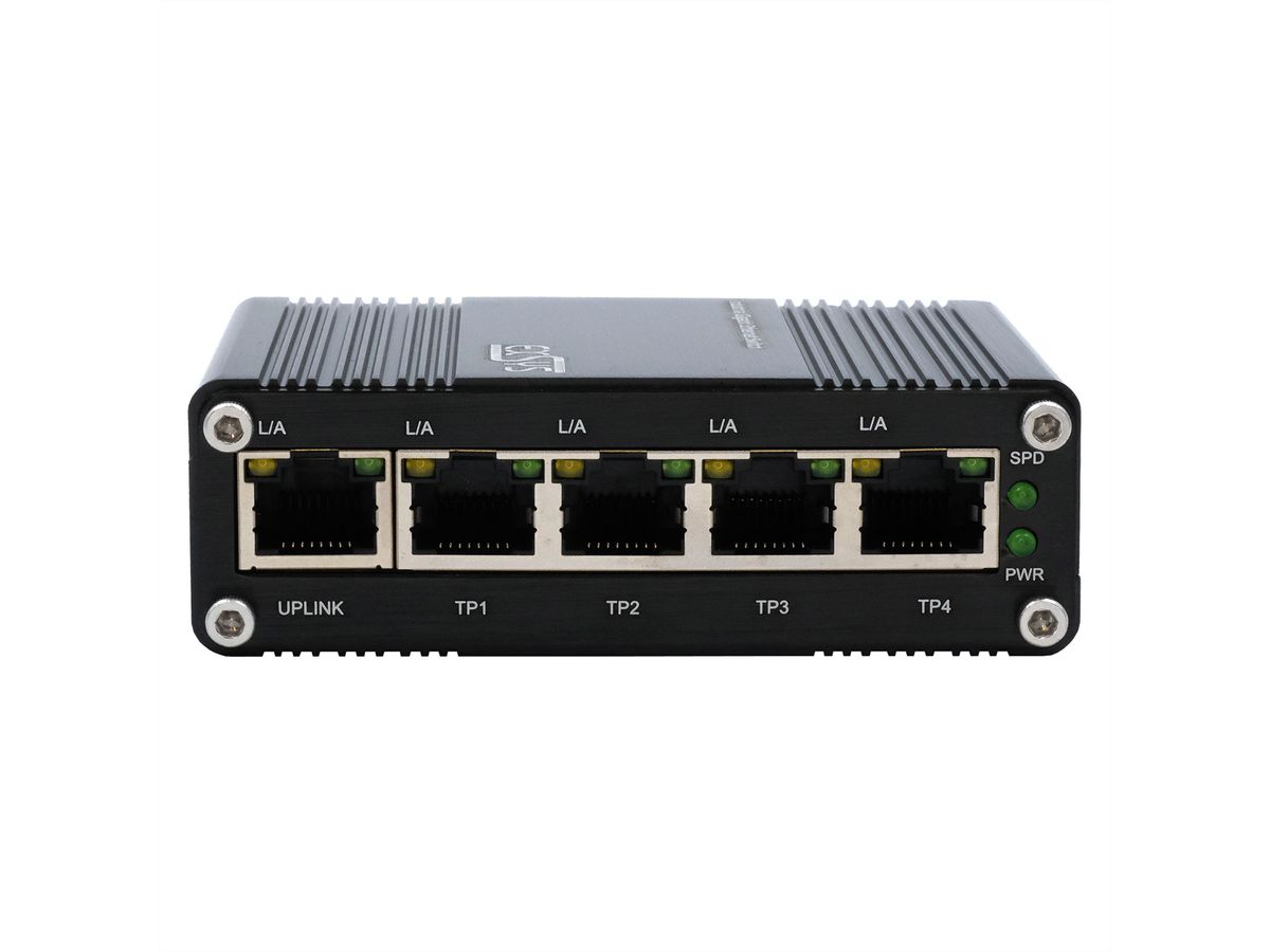 EXSYS EX-62020 5-poorts industriële Ethernet Switch