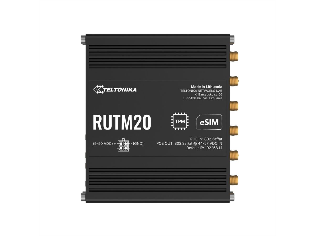 TELTONIKA RUTM20 5G Router PoE Dual SIM & eSIM