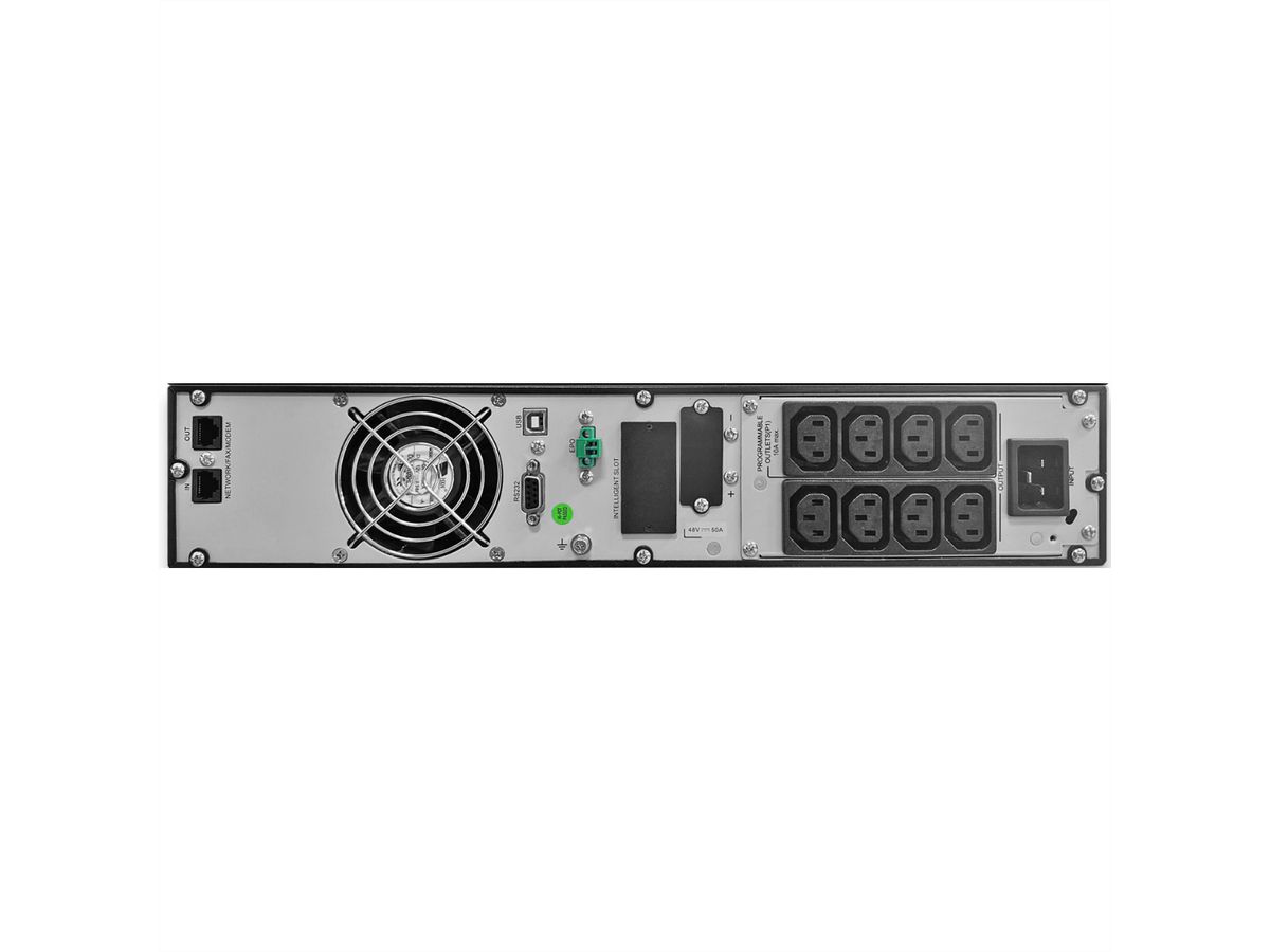 ROLINE ProSecure III 3000 RM2HE - Online UPS, 19" rack-versie, zwart, zwart