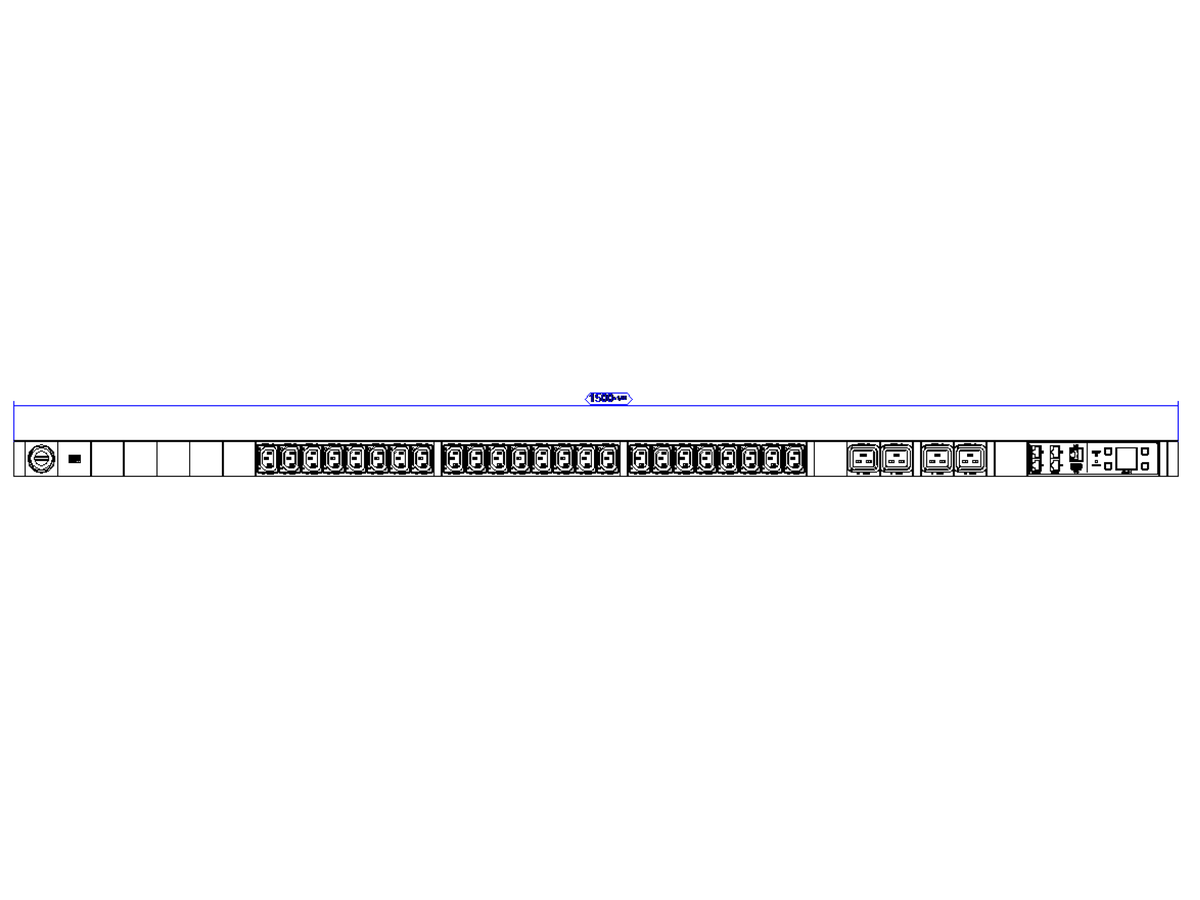 BACHMANN BN3500 24xC13 0ø 4xC19 90ø, Measurement per phase, diff measurement