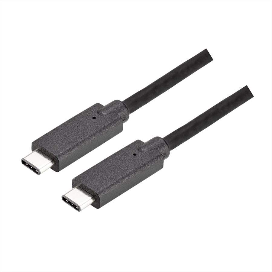 BACHMANN USB-C 3.1 Gen2 kabel, PD 100W, USB-C naar USB-C 1 m zwart