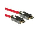 ROLINE HDMI 8K (7680 x 4320) Ultra HD Cable met Ethernet, M/M, rood, 1 m