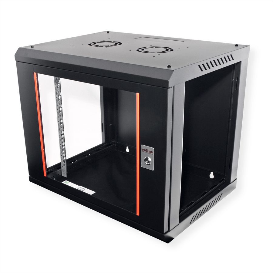 ROLINE 19-inch wandbehuizing Basic Plus 9U , 600x450 BxD zwart