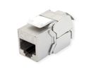 VALUE Cat.8 (Klasse I) Keystone, afgeschermd, zonder gereedschap, zilver