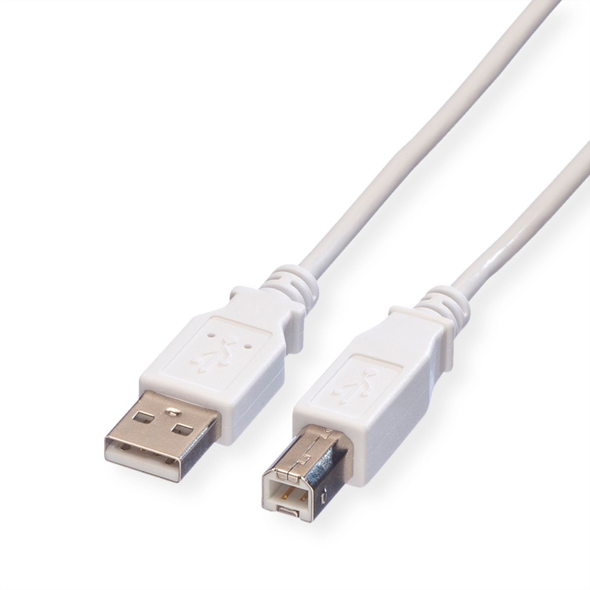 VALUE USB 2.0 Cable, A - B, M/M, white, 4.5 m
