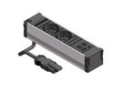 BACHMANN CONI 2x earthing contact 3x ABD, black