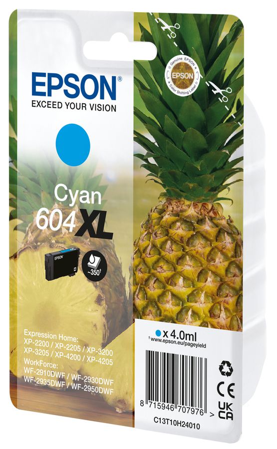 Epson 604XL ink cartridge 1 pc(s) Original High (XL) Yield Cyan