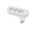 BACHMANN SMART stekkerdoos 3x geaard contact, wit, 3 m