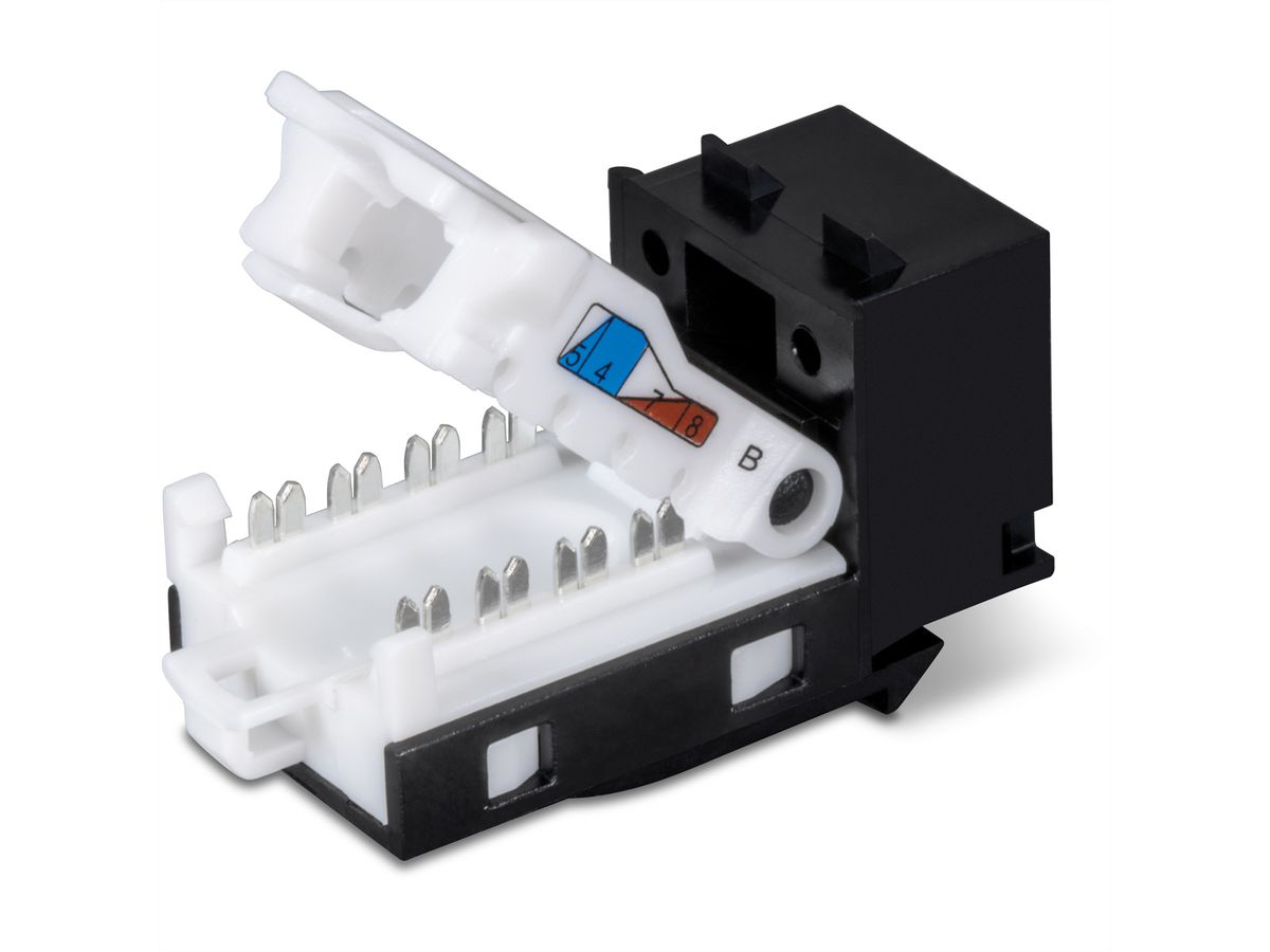 TRENDnet TC-K25C6BK Cat.6 RJ-45 Keystone, 25 stuks zwart, zwart