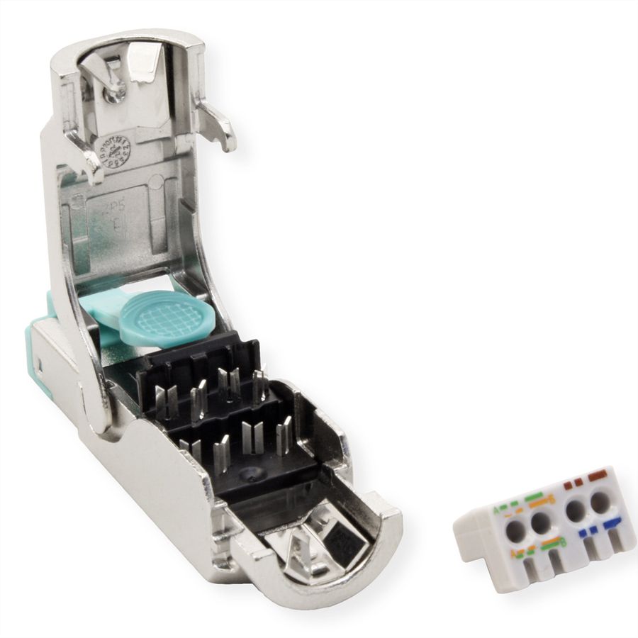EasyLan fixLink connector RJ45, Cat.6A (ISO/IEC) Zilver
