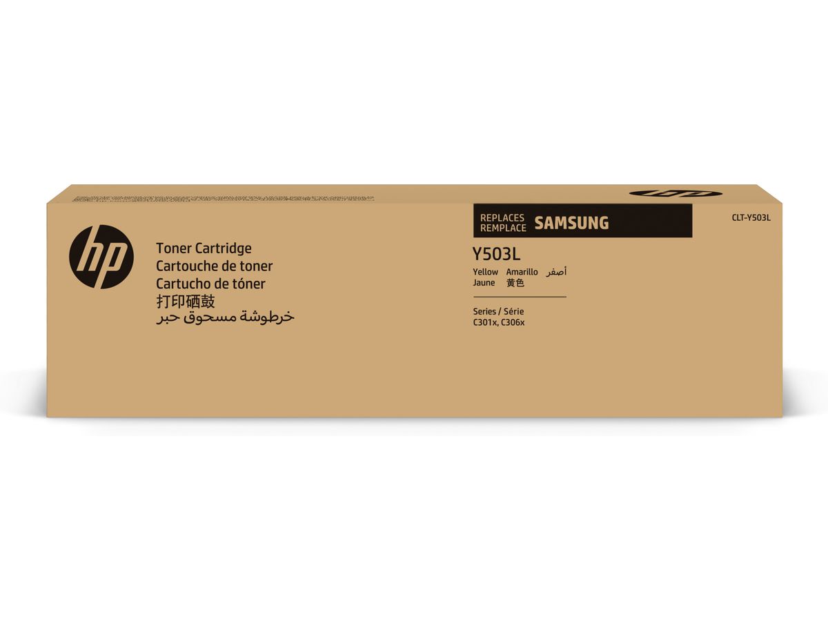 Samsung CLT-Y503L originele gele high-capacity tonercartridge