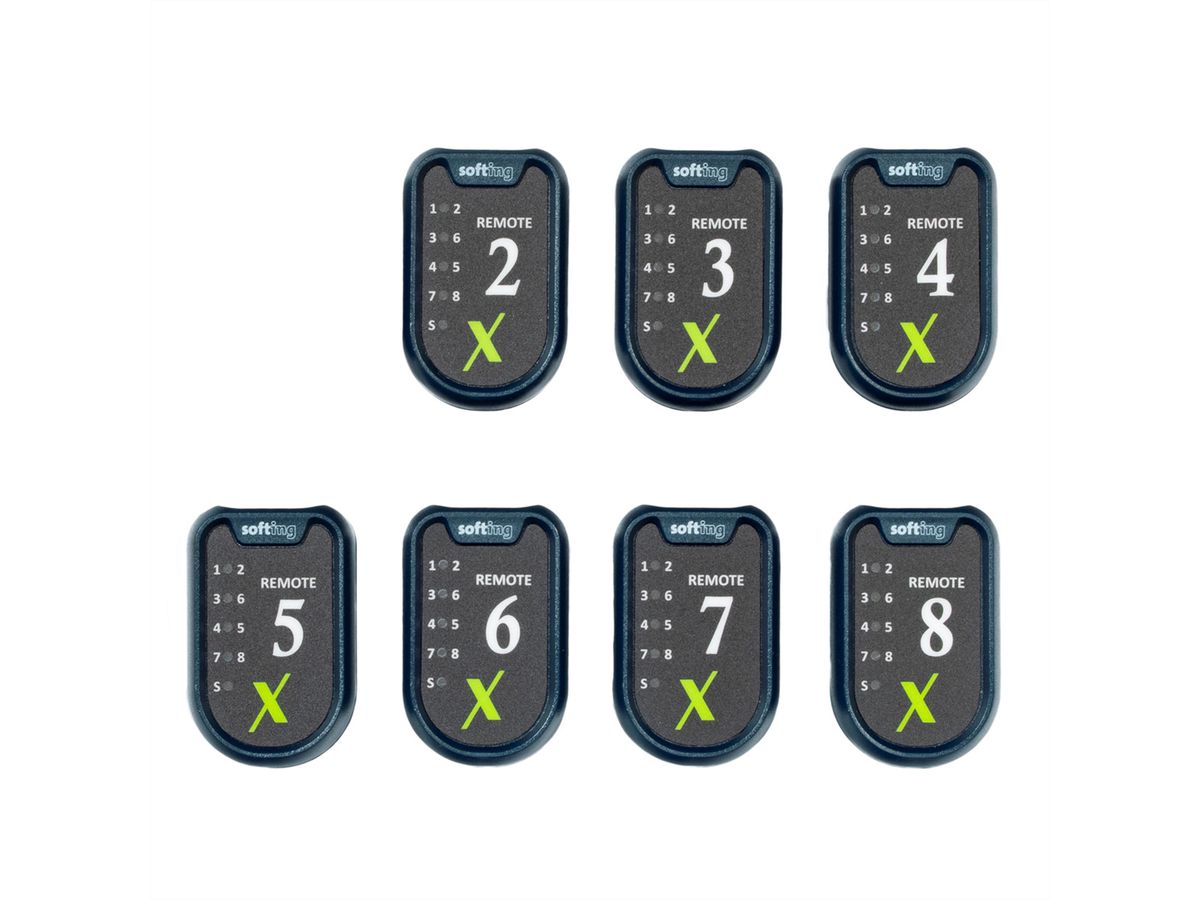 SOFTING Smart Remotes voor LinkXpert , Set met 7 stuks (#2 - #8)