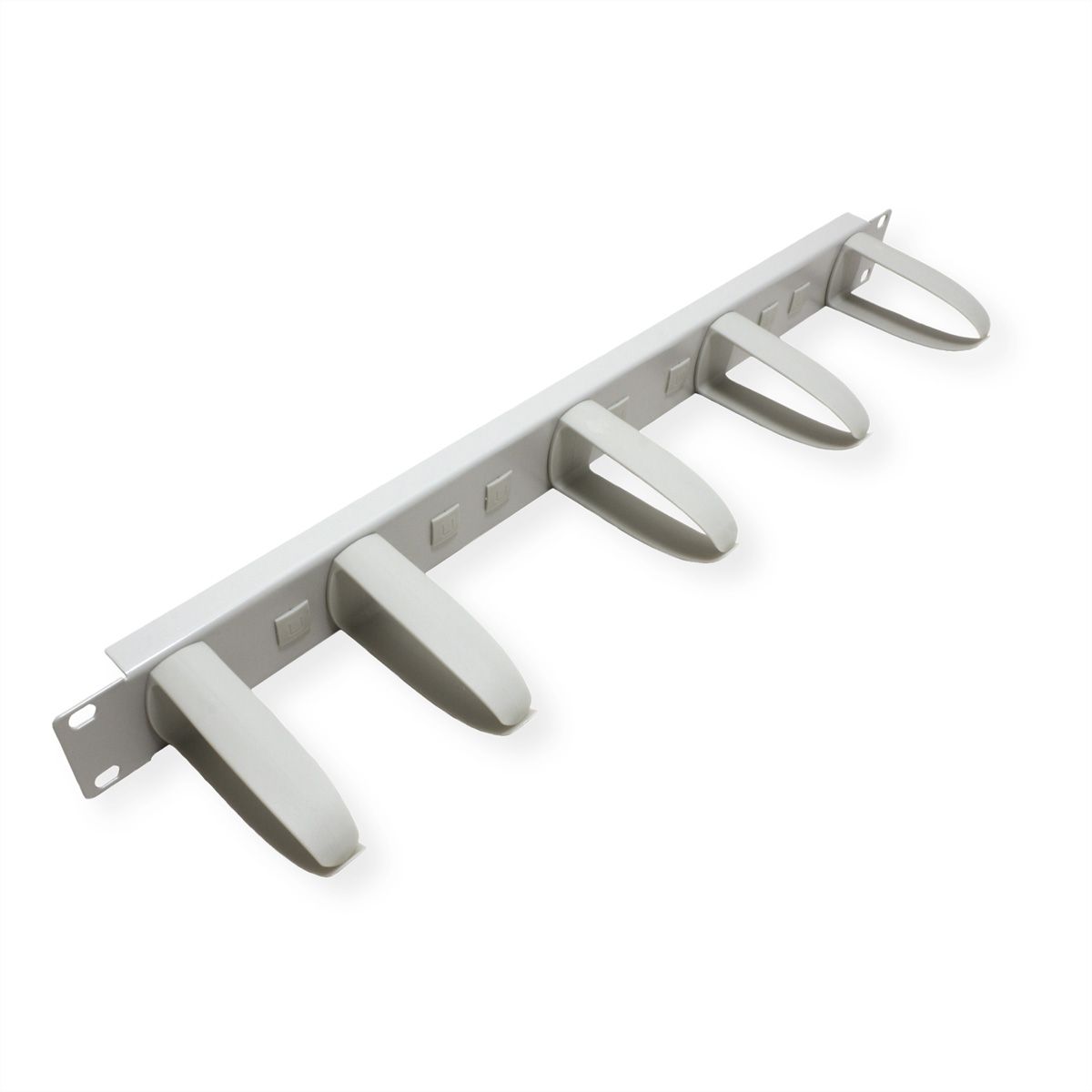 VALUE 19" Frontpaneel 1HE met 5 kabelogen, grijs