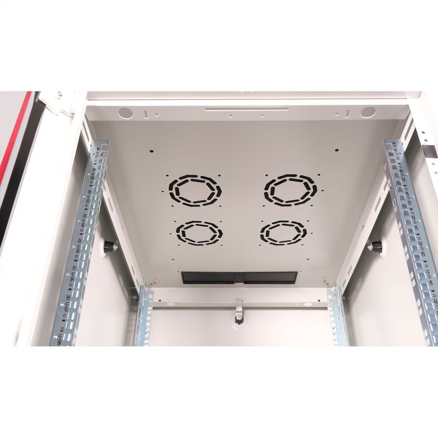 ROLINE 19-inch netwerkkast Basic 26 U, 600x800 BxD Glazen deur grijs