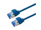 ROLINE Patchkabel Kat.6A (Class EA) S/FTP (PiMF) , LSOH, PoE, blauw, 2 m