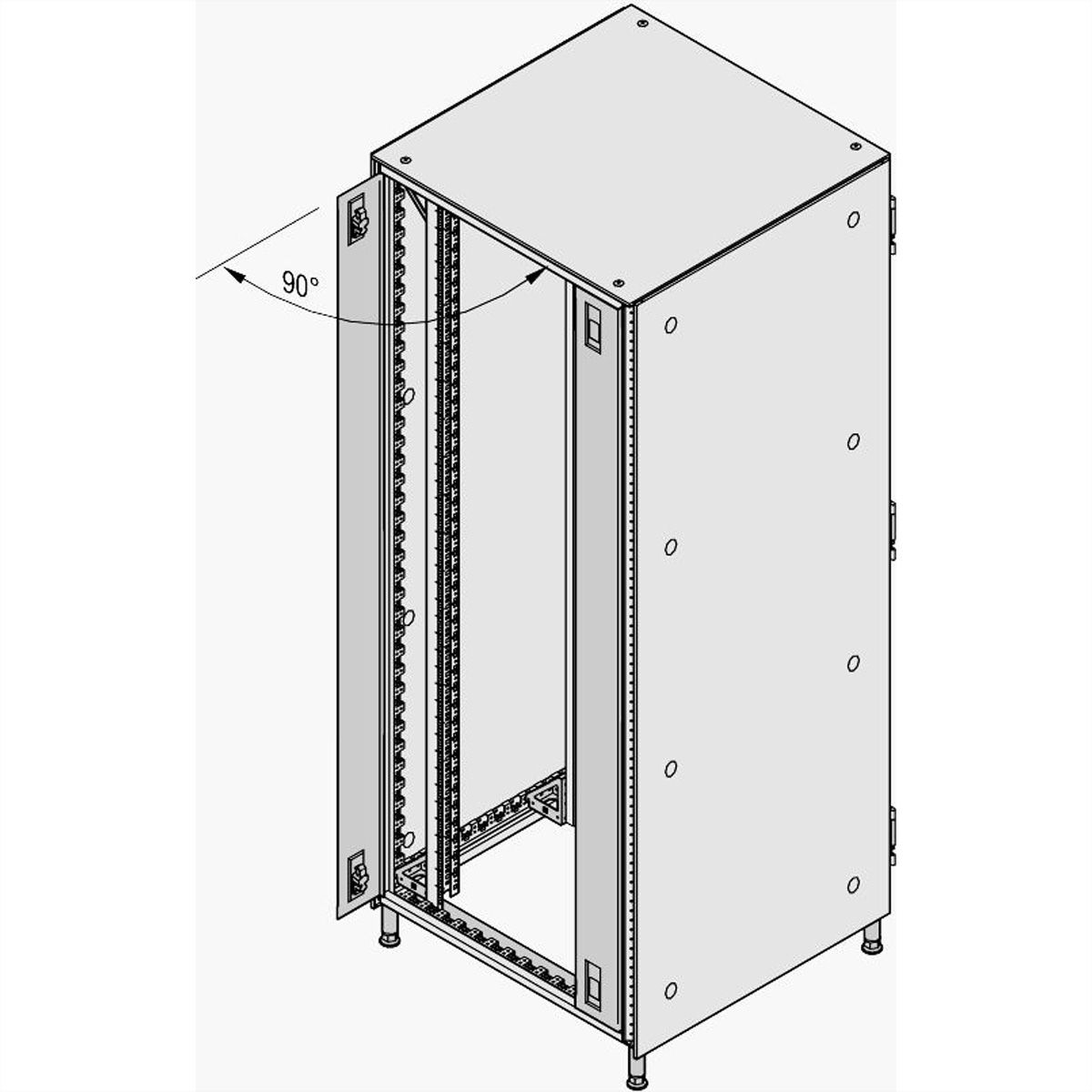 SCHROFF Varistar Cover Panel, Hinged