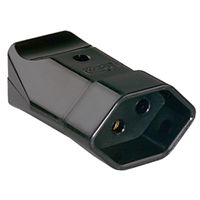 BACHMANN coupling CH, 10A, black, Switzerland