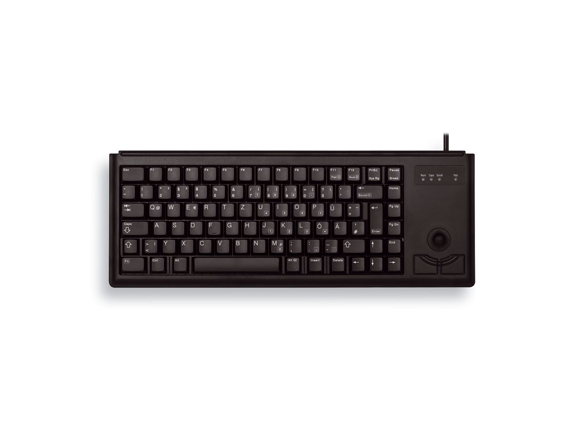 CHERRY G84-4400 TRACKBALL KEYBOARD Corded, USB, Black, (QWERTY - UK)