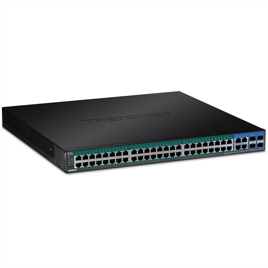 TRENDnet TPE-5240WS Gigabit Ethernet (10/100/1000) , Power Over Ethernet (PoE) Ondersteuning 1HE zwarte netwerkswitch