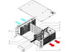 SCHROFF CPCI-systeem voor aansluitbare PSU, horizontaal, 3 HE, 6 gleuven