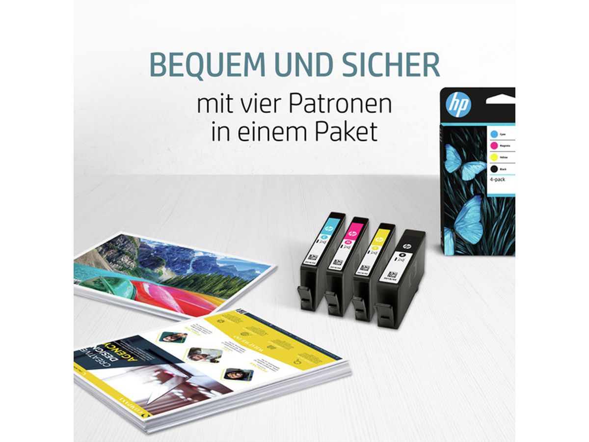 6ZC74AE, Nr. 912, Tinte Value Pack (schwarz, cyan, magenta, yellow) für OfficeJet 8015