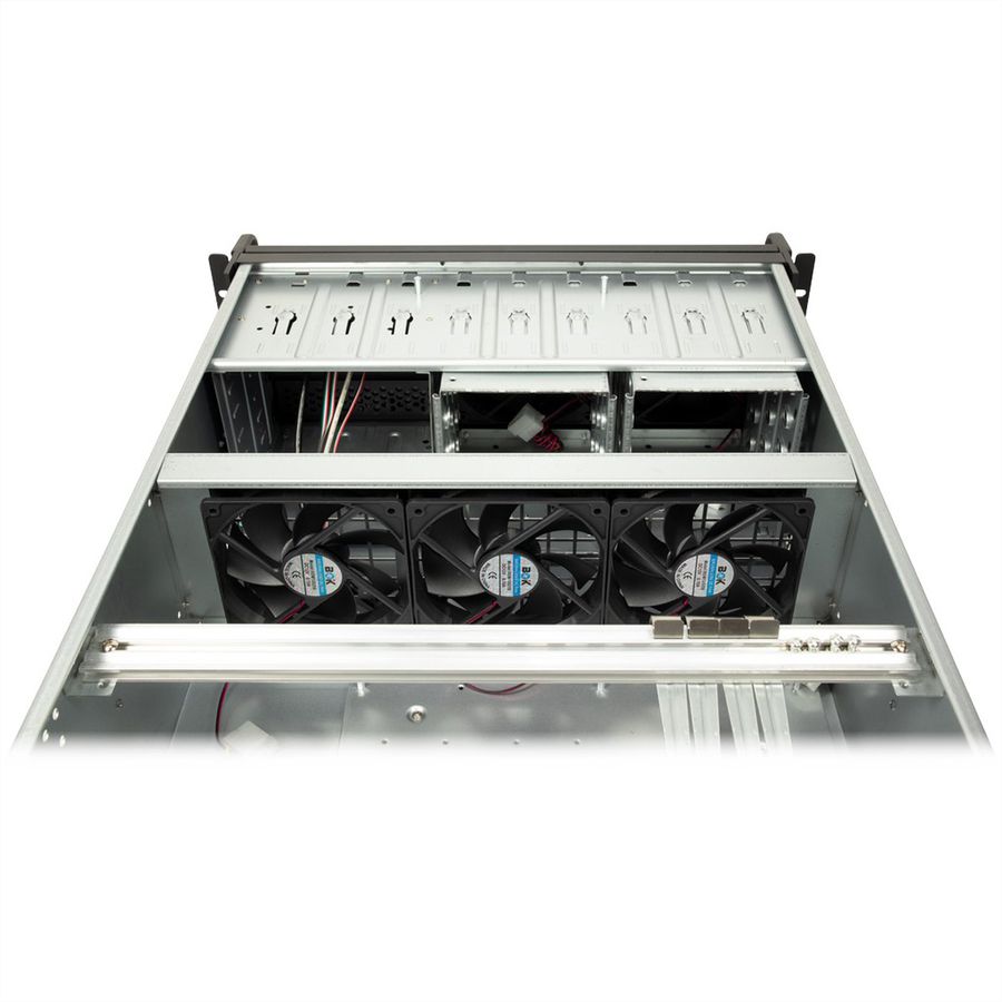 19" serverbehuizing, 4HE, lange versie, IPC 4U-4129L, zwart