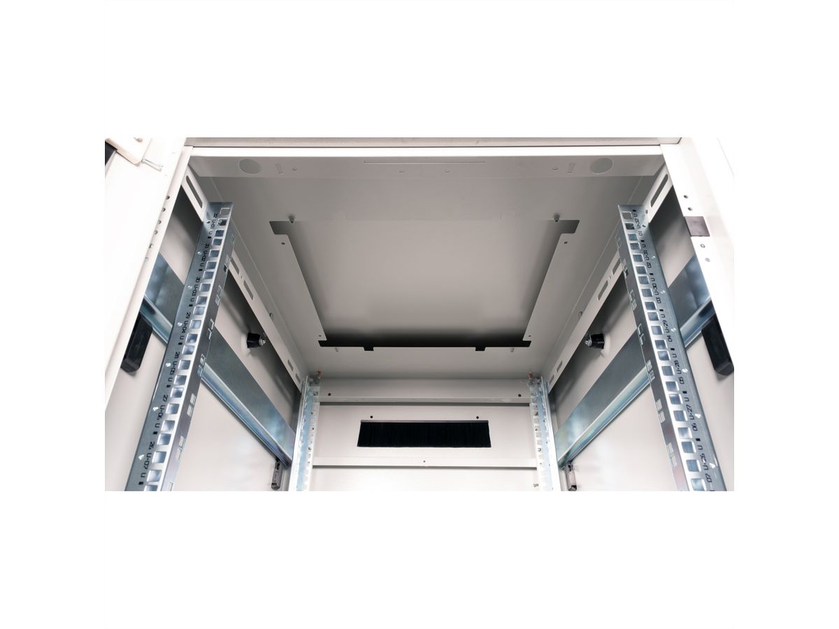 ROLINE 19-inch netwerkkast Pro 32 U, 600x800 BxD Glazen deur grijs