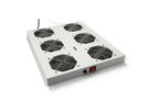 ROLINE 19-inch roof-mounted fan unit 6 fans, Thermostat grey