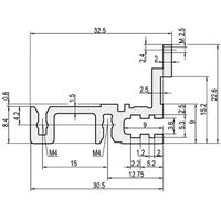 SCHROFF type H-MZ stable, with Z-rail - MODUL. REAR 1MT H MZ