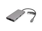 VALUE USB Type C Docking Station, HDMI+DP 4K60, 3x US3.2Gen1 (1x C + 2x A), 1x PD, 1x RJ45