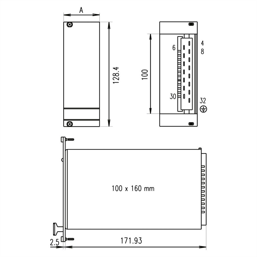 SCHROFF PSU 19" AC/DC, Maxpower 100 W, Dual, MAX 212