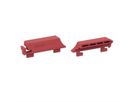 BACHMANN PDU borgclips, voor C13 aansluitingen, rood