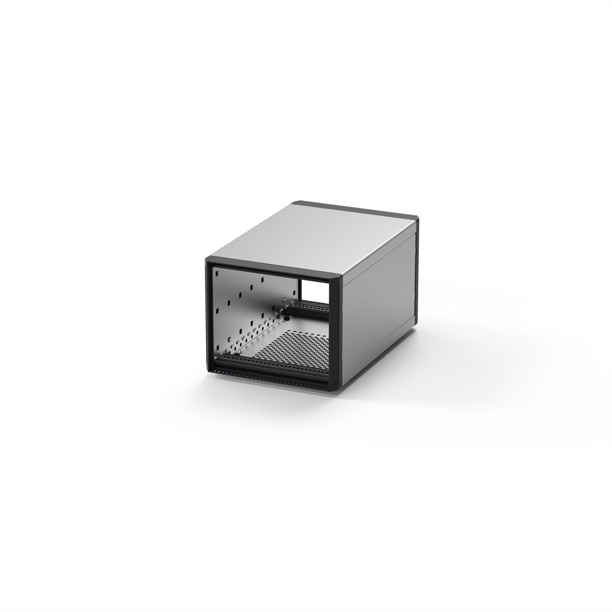 SCHROFF RatiopacPRO, Desktop Case, Retrofittable Shielding, Front Trim, 3 U, 28 HP, 255 mm