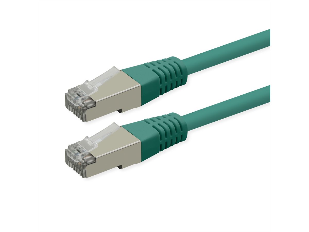 ROLINE Patchkabel Cat.6 (Class E), PoE, S/FTP (PiMF), grün, 5 m