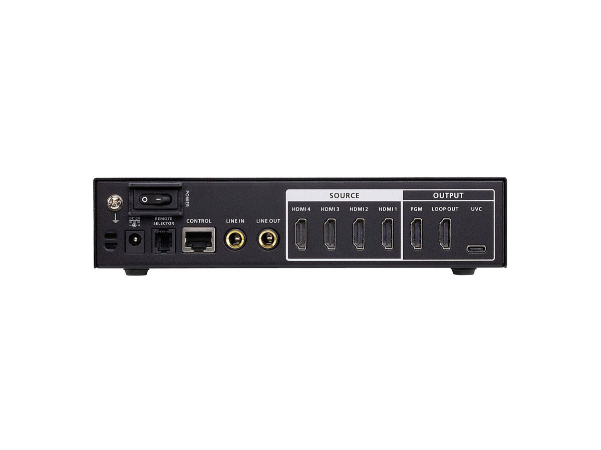 ATEN UC3430 CAMLIVE PRO 4K HDMI naar USB videorouter met 4 ingangen
