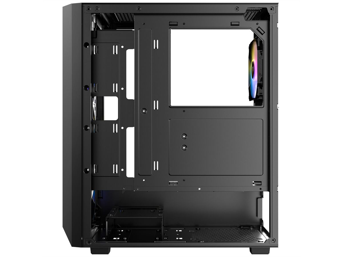 ANTEC AX67 ARGB PC Gehäuse Midi Tower Gaming ATX, schwarz