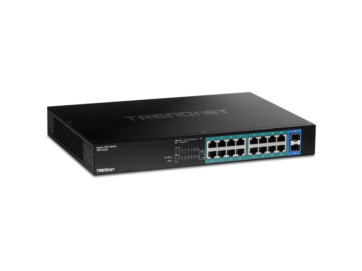 TRENDnet TPE-TG182 18-Poorts Gigabit PoE+ Switch