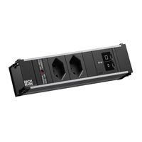 BACHMANN CONI S 2xCH 0° 1xUSB C/C 45W, L=0.2m