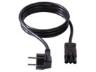 BACHMANN appliance cable with earthing contact/appliance coupler GST18-3, 2 m, black, 2 m
