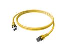 EasyLan DualBoot® PushPull Patch Cable Cat.6A (Class EA), S/FTP, RJ45 / RJ45, yellow, 2 m