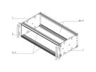 SCHROFF EuropacPRO 19" moduledrager voor rail, retrofit-afscherming, EN 50155, 3 HE, 84 HE, 235 mm