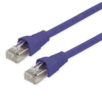 TELEGÄRTNER RJ45 Patch Cord S/FTP, Cat.6A, LSZH, lila, 0.25 m